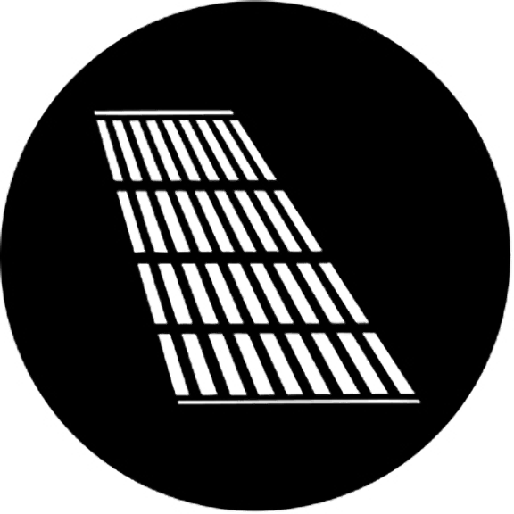 Rosco Jail Bars Shadow Gobo # 77622