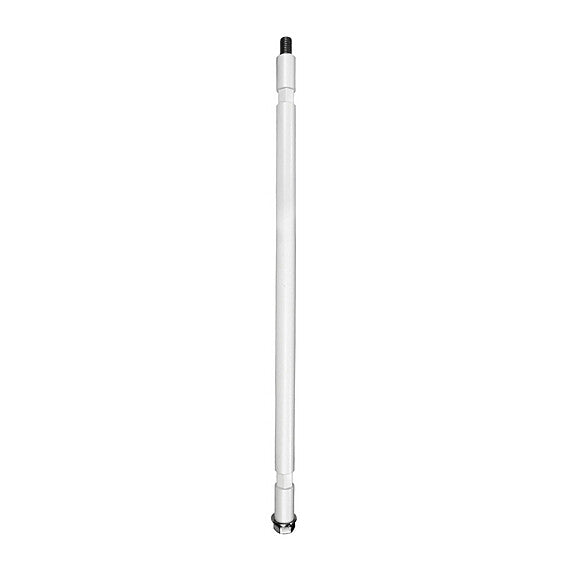 Mega-Drop Down,18 inch, White, Stainless