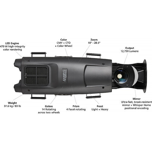 High End Systems Cyberlight LED Moving Mirror Luminare Black