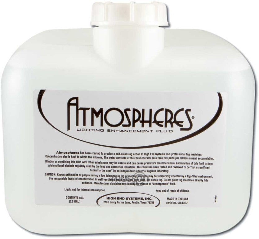 High End Systems 0504A0005 Atmospheres Stage Fog Fluid 2x 9.5L Bottles