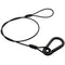 Safety Cable 1/8th x 30in Black Galvanized Steel with 5/16th Spring Hook