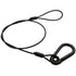 Safety Cable 1/8th x 30in Black Galvanized Steel with 5/16th Spring Hook