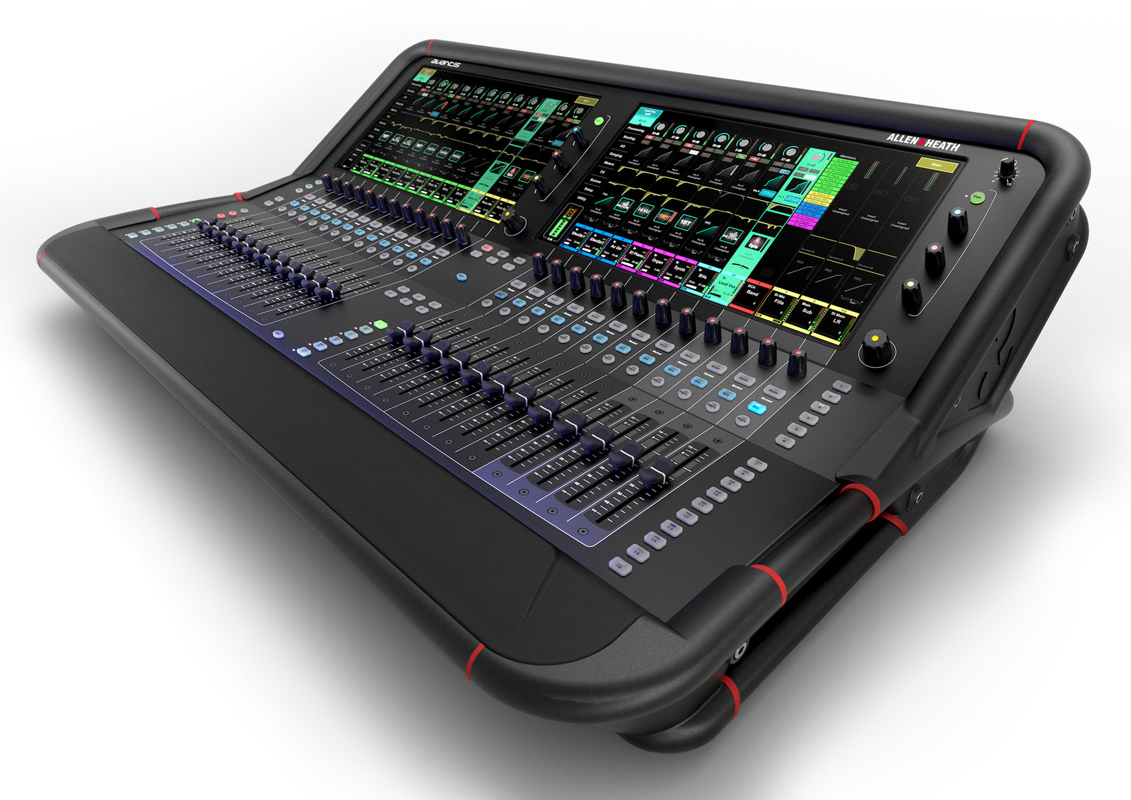 Allen & Heath Avantis w/ Case - 96kHz FPGA processing, 64 Input Channels, 24 Faders / 6 Layers, 42 Mix busses, Dual 15.6-inch