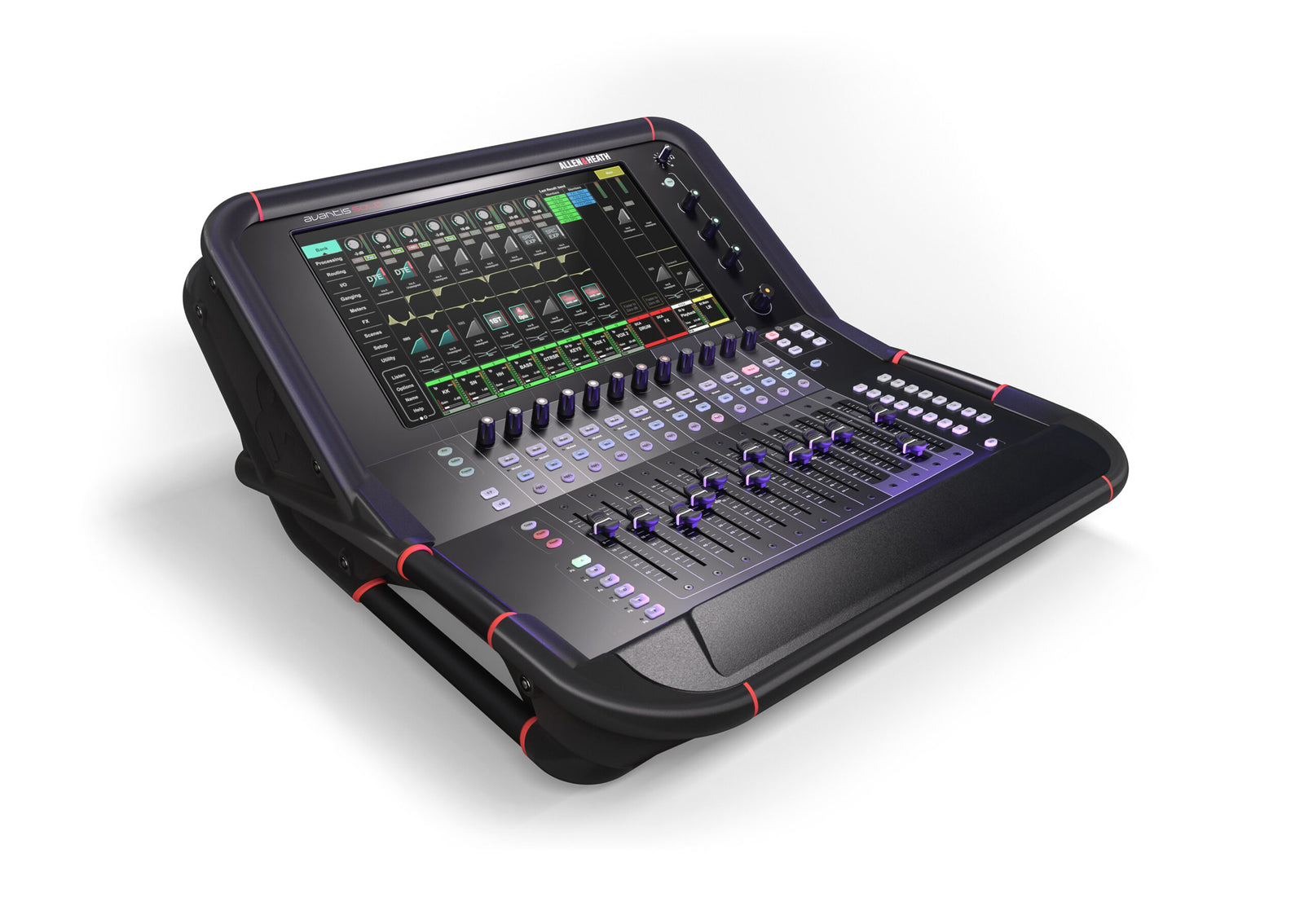 Allen & Heath Avantis Solo - 96kHz FPGA processing, 64 Input Channels, 12 Faders / 6 Layers, 42 Mix busses, Single 15.6-inch