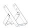 ETC CSPARJRFSY-1 ColorSource PAR jr Yoke with floor stand attachment, white