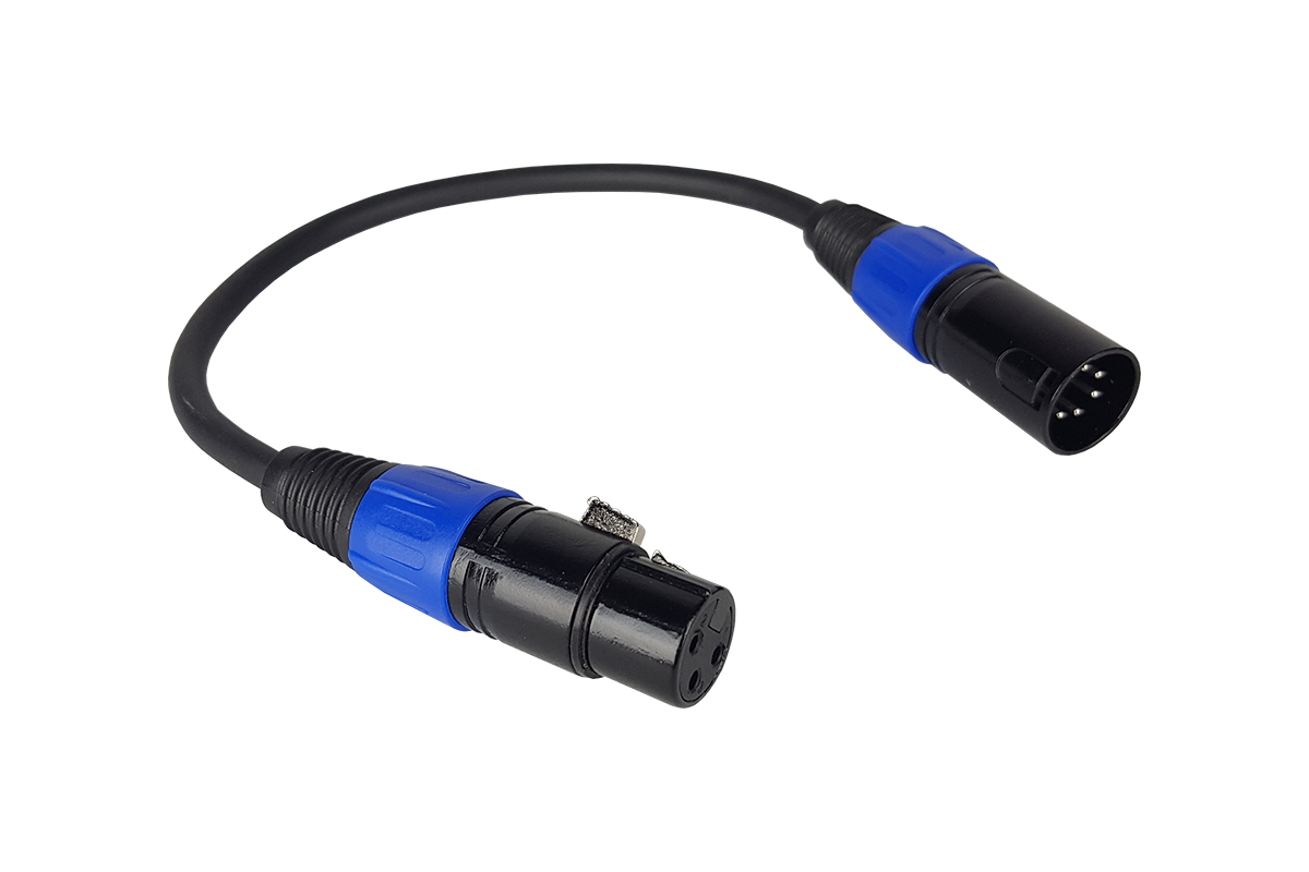 Blizzard Cool Cable 3-Pin-F to 5-Pin-M DMX converter cable