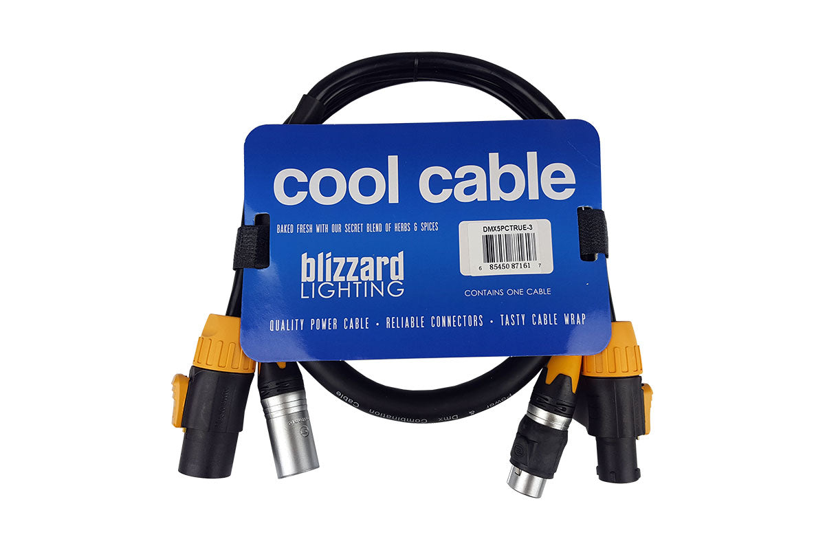 Blizzard Cool Cable Combo Cable - DMX 5-pin / True1