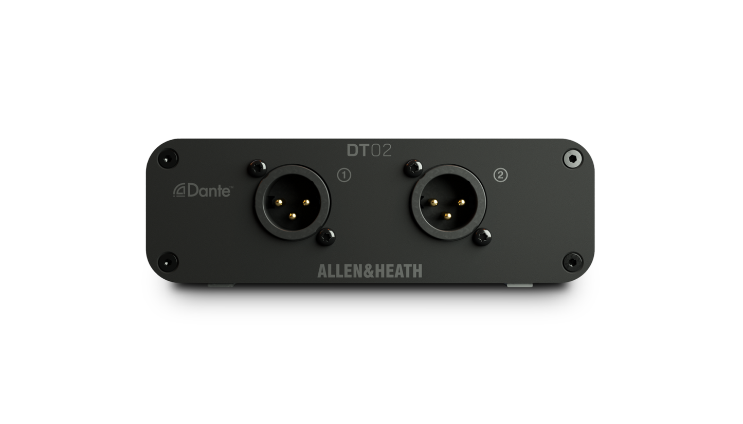 Allen & Heath DT02-X 2 output Dante interface, with power supply