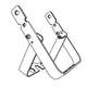 ETC CSPARFSY-5 ColorSource PAR floor stand yoke, silver