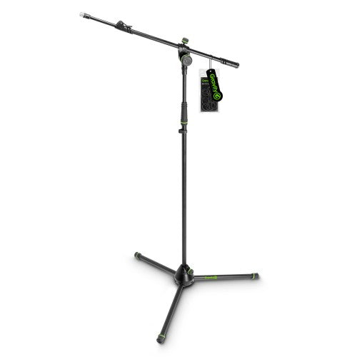 GRAVITY Heavy Duty Microphone Stand, Tripod, 2-Point Telescopic Boom