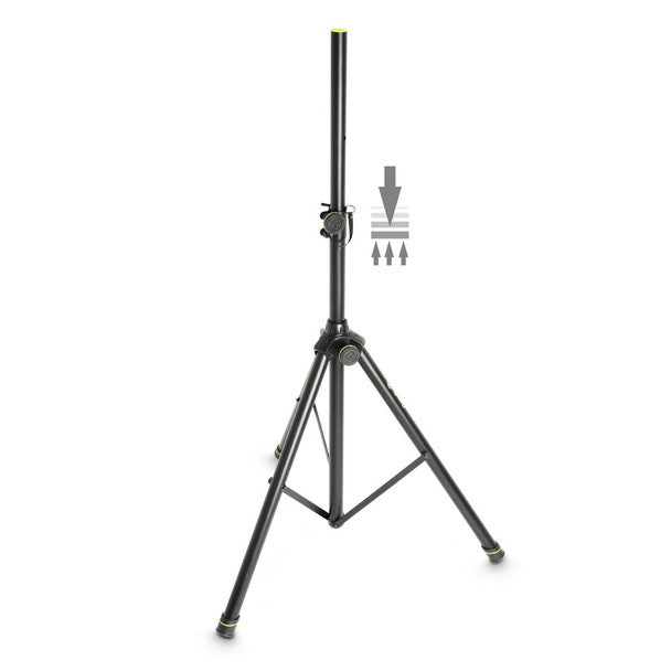 GRAVITY Pneumatic Speaker Stand, 110 lb load - Up to 6.3 ft