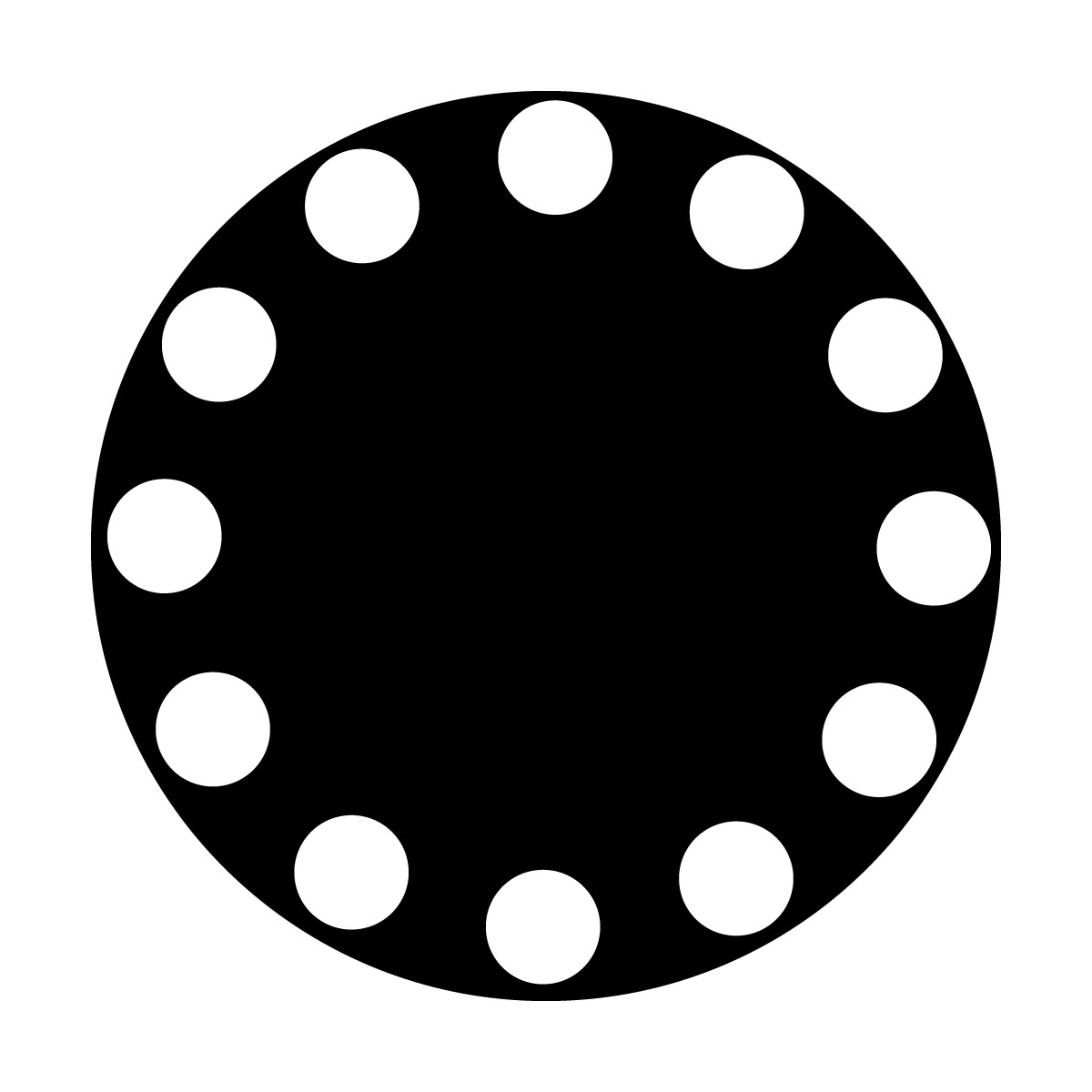 ME-2040 Dots in Circle Medium