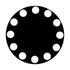 ME-2040 Dots in Circle Medium
