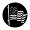 ME-3533 American Flag White