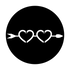 ME-4014 Double Hearts Divider