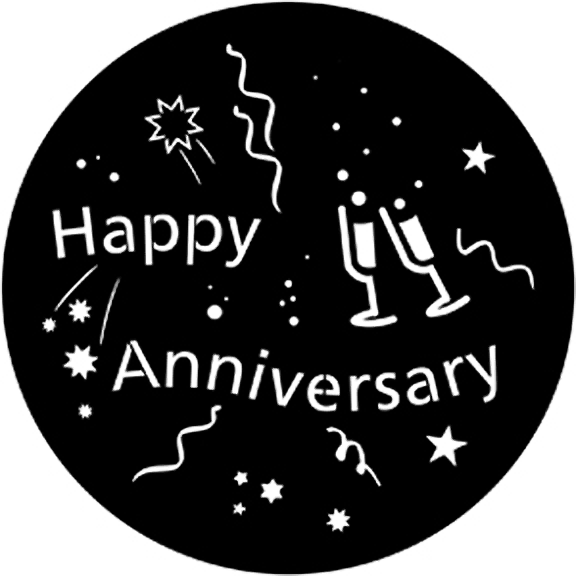 Rosco Happy Anniversary Gobo # 71061