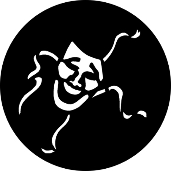 Rosco Comedy Mask Gobo # 76518