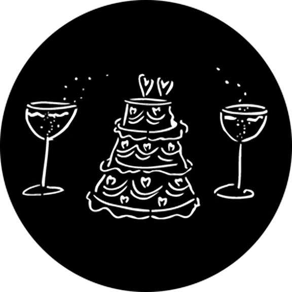 Rosco Wedding Cake Gobo # 76544