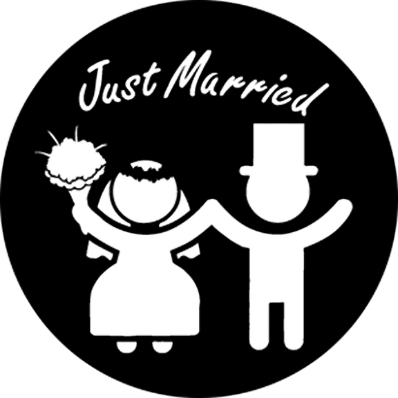 Rosco Just Married 3 Gobo # 76546