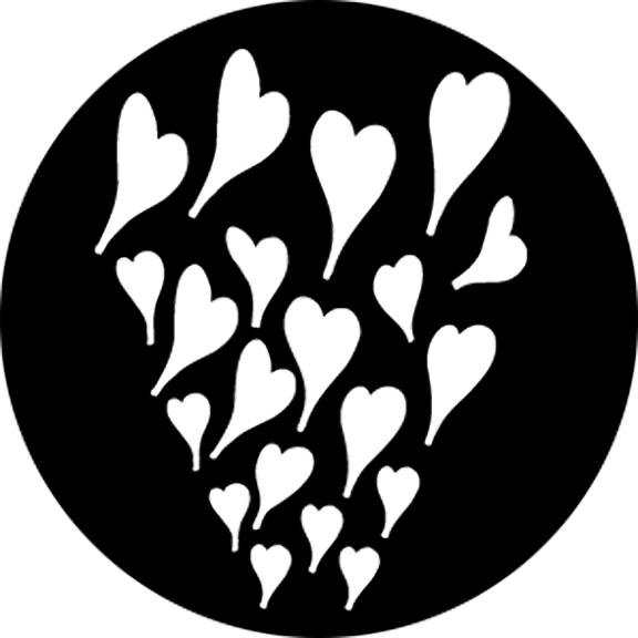 Rosco Rising Hearts Gobo # 76557