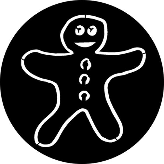 Rosco Gingerbread Man Gobo # 76563