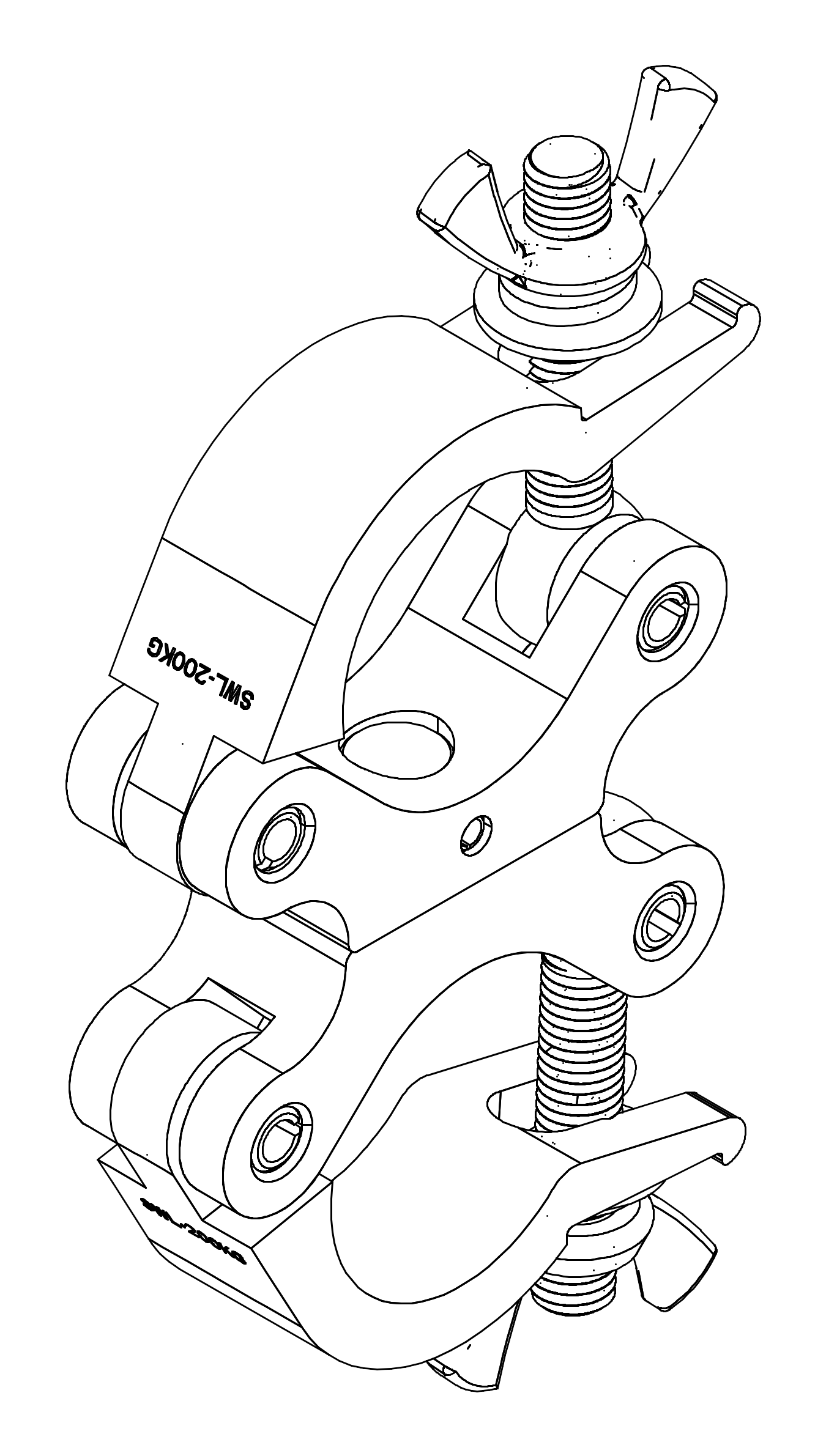 MEGALite SKINNY SWIVEL DOUBLE CLAMP