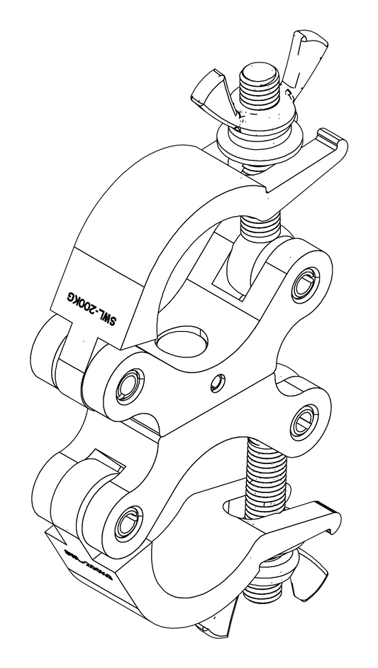 MEGALite SKINNY SWIVEL DOUBLE CLAMP