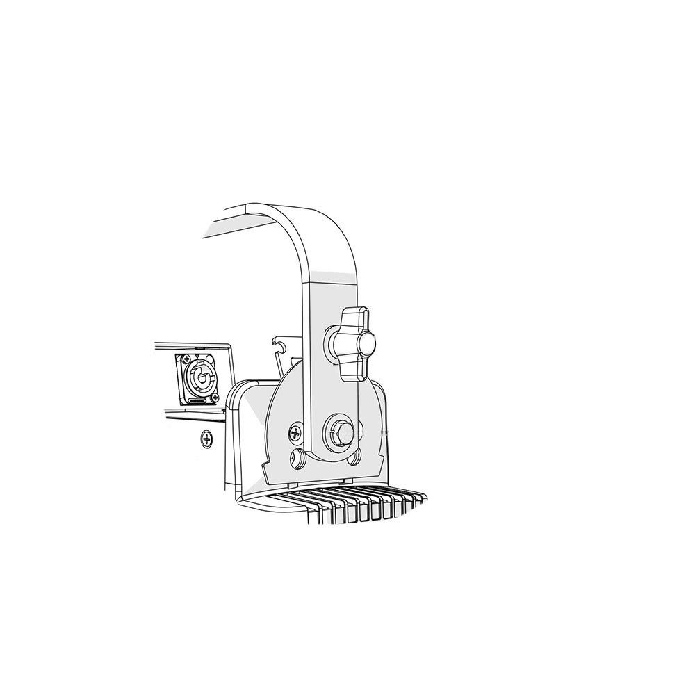 ETC CSL1Y-5 ColorSource Linear 1 Yoke Kit, Silver